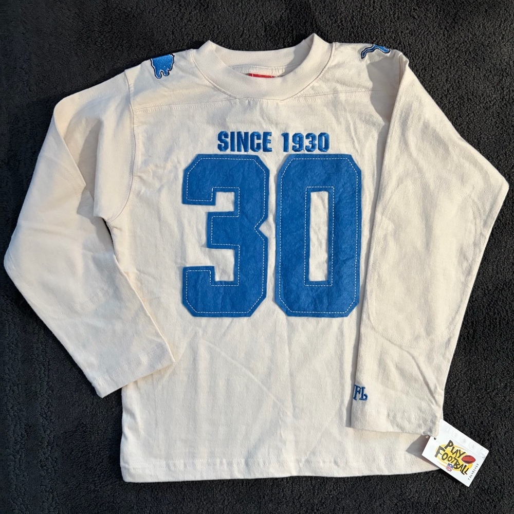 NFL White and Blue‎ Long Sleeve Tee